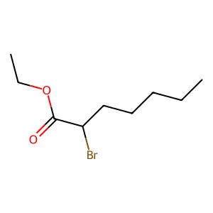 Ethyl 2-bromoheptanoate structure