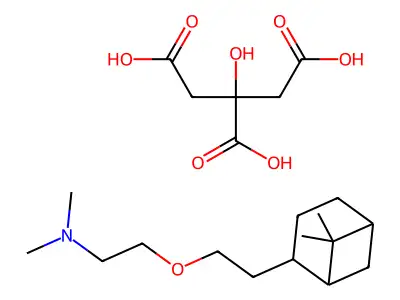 Ethylamine, N,N-dimethyl-2-(2-(6,6-dimethyl-2-norpinanyl)ethoxy)-, citrate structure