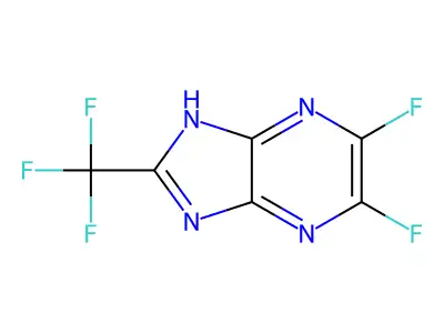5,6-difluoro-2-(trifluoromethyl)-1H-imidazo[4,5-b]pyrazine structure
