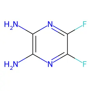 5,6-Difluoropyrazine-2,3-diamine structure