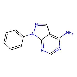 4-氨基-1-苯基吡唑并(3,4-d)嘧啶 structure