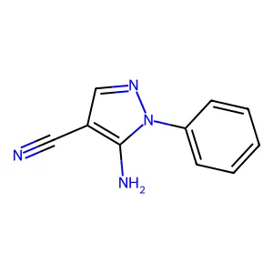 5-氨基-1-苯基-1H-吡唑-4-甲腈 structure