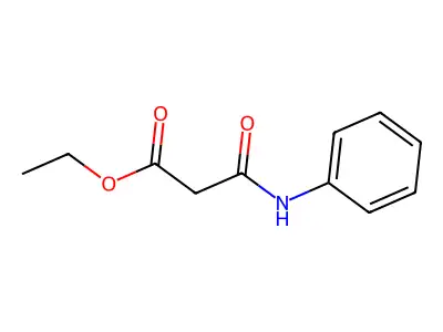 Propanoic acid, 3-oxo-3-(phenylamino)-, ethyl ester structure
