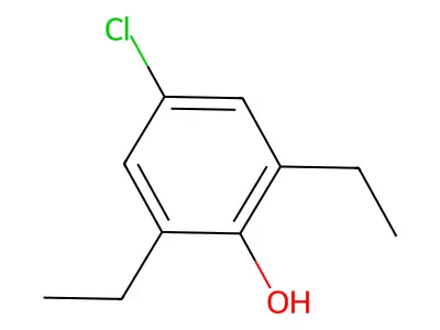 Phenol, 4-chloro-2,6-diethyl- structure