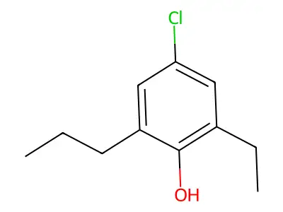 Phenol, 4-chloro-2-ethyl-6-propyl- structure