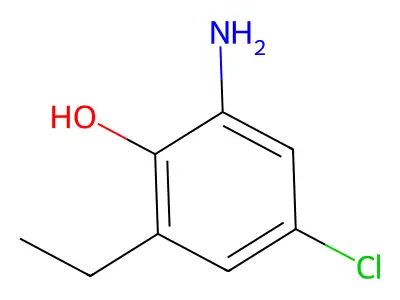 Phenol, 2-amino-4-chloro-6-ethyl- structure