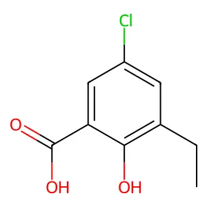 5-氯-3-乙基-2-羟基苯甲酸 structure