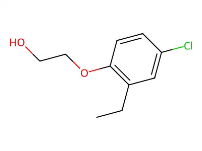 Ethanol, 2-(4-chloro-2-ethylphenoxy)- structure