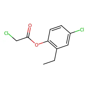 氯乙酸4-氯-2-乙基苯酯 structure
