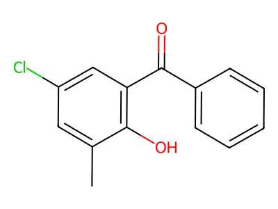 2-Benzoyl-4-chloro-6-methylphenol structure