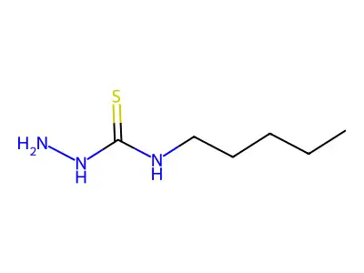N-pentylhydrazinecarbothioamide structure