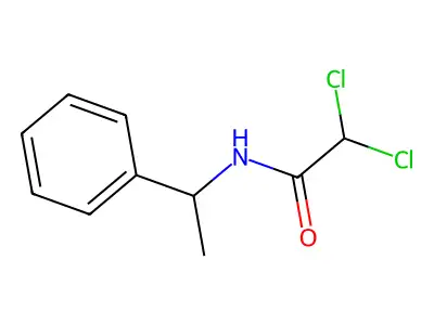 2,2-dichloro-N-(1-phenylethyl)acetamide structure