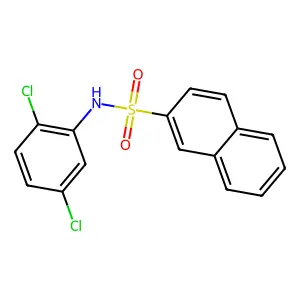 N-(2,5-dichlorophenyl)naphthalene-2-sulfonamide structure