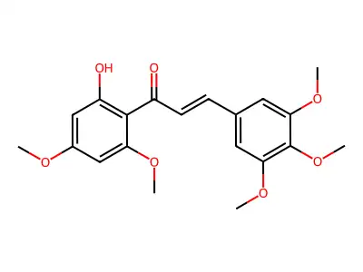2'-Hydroxy-3,4,5,4',6'-pentamethoxychalcone structure