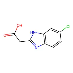 (5-Chloro-1H-benzimidazol-2-yl)acetic acid structure