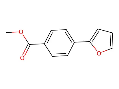 Methyl 4-(2-furyl)benzoate structure
