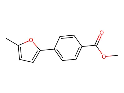 4-(5-Methyl-furan-2-yl)-benzoic acid methyl ester structure