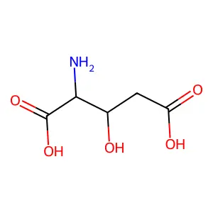 3-Hydroxyglutamic acid structure