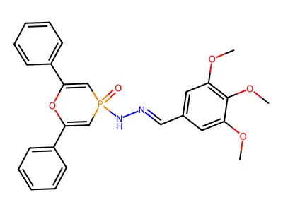 4-oxo-2,6-diphenyl-N-[(3,4,5-trimethoxyphenyl)methylideneamino]-1,4 structure