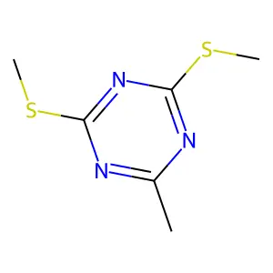 2-Methyl-4,6-bis(methylsulfanyl)-1,3,5-triazine structure