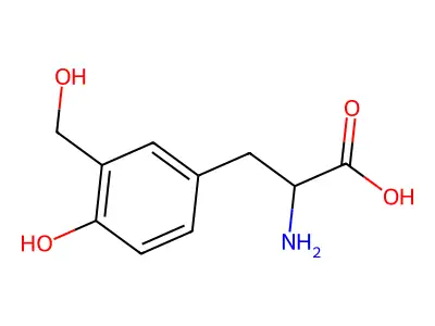 3-(Hydroxymethyl)tyrosine structure
