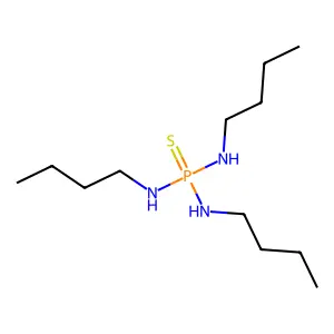 N,N',N''-Tributylphosphorothioic triamide structure