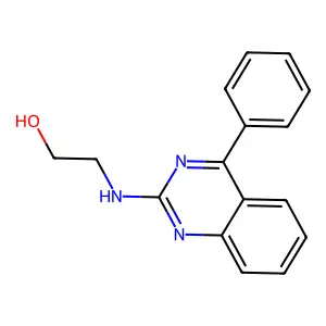 2-[(4-Phenylquinazolin-2-yl)amino]ethanol structure