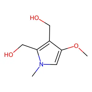 1H-Pyrrole-2,3-dimethanol, 4-methoxy-1-methyl- structure
