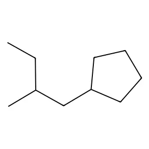 (2-Methylbutyl)cyclopentane structure