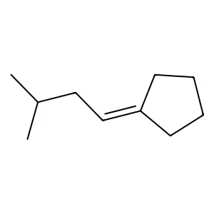 Cyclopentane, (3-methylbutylidene)- structure