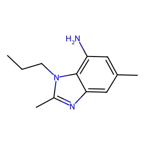 2,5-Dimethyl-1-propyl-1H-benzimidazol-7-amine structure