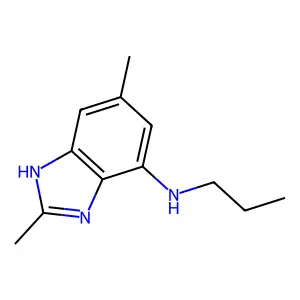 2,6-dimethyl-N-propyl-1H-benzimidazol-4-amine structure
