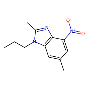 2,6-Dimethyl-4-nitro-1-propyl-1H-benzimidazole structure
