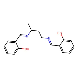 2-[3-[(2-Hydroxyphenyl)methylideneamino]butyliminomethyl]phenol structure