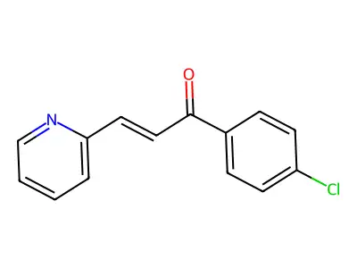 1-(4-Chlorophenyl)-3-pyridin-2-ylprop-2-en-1-one structure