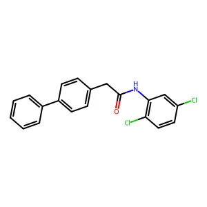 N-(2,5-dichlorophenyl)-2-(4-phenylphenyl)acetamide structure