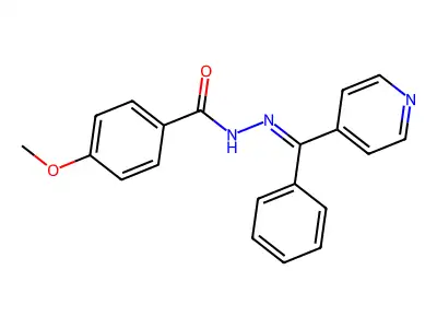 4-methoxy-N'-[(E)-phenyl(pyridin-4-yl)methylidene]benzohydrazide structure