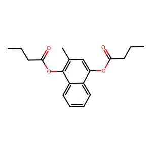 1,1'-(2-Methyl-1,4-naphthalenediyl) dibutanoate structure