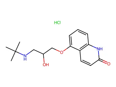 Dehydrocarteolol Hydrochloride structure