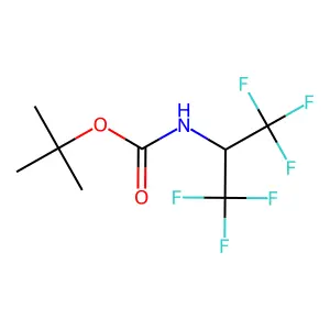 tert-butyl N-(1,1,1,3,3,3-hexafluoropropan-2-yl)carbamate structure