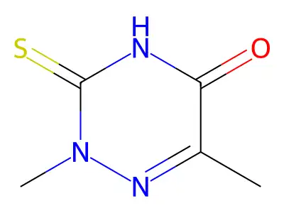2,6-Dimethyl-3-thioxo-5-oxo-2,3,4,5-tetrahydro-1,2,4-triazine structure