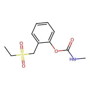Phenol, 2-((ethylsulfonyl)methyl)-, methylcarbamate structure