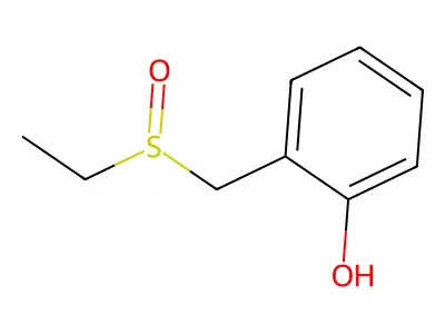 2-(Ethylsulfinyl)methylphenol structure