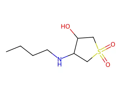 4-(Butylamino)-3-hydroxythiolane-1,1-dione structure