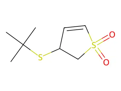 4-(Tert-butylthio)-4,5-dihydrothiophene-1,1-dione structure