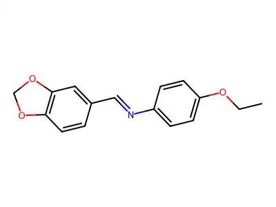 N-Piperonylidene-P-phenetidine structure
