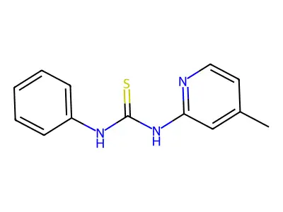 N-(4-Methyl-2-pyridyl)-N'-phenylthiourea structure