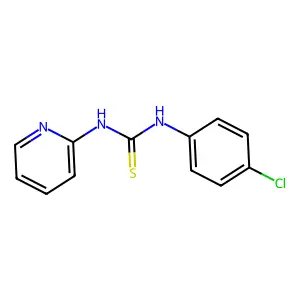 Thiourea, N-(4-chlorophenyl)-N'-2-pyridinyl- structure