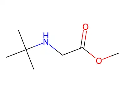 Methyl 2-(tert-butylamino)acetate structure