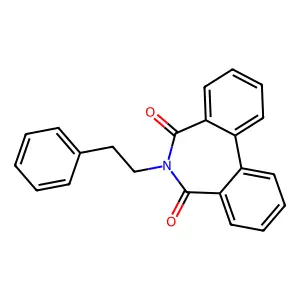 6-(2-phenylethyl)-5H-dibenzo[c,e]azepine-5,7(6H)-dione structure